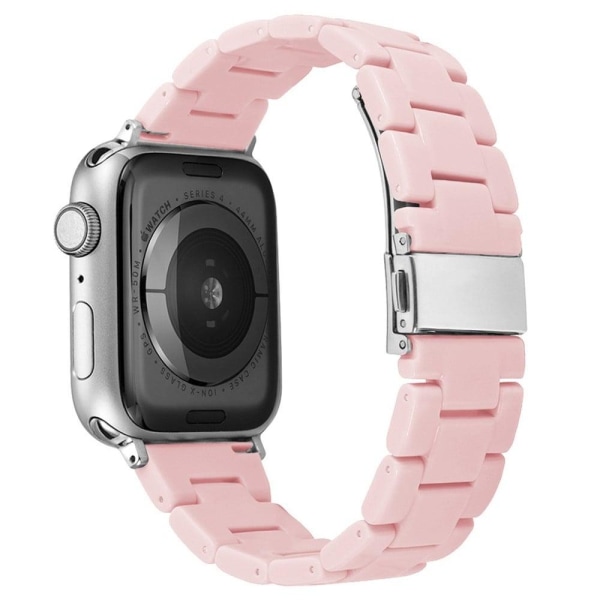 Apple Watch (45mm) yksinkertainen hartsikellon hihna - Vaalea Pinkki Pink