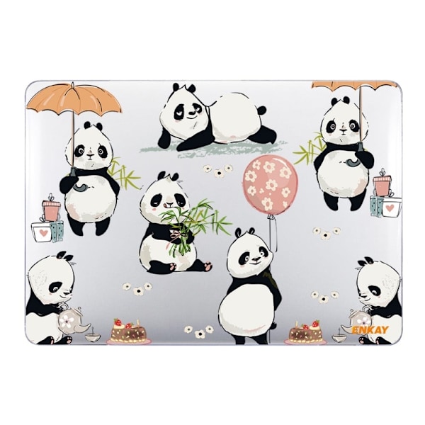 HAT PRINCE MacBook Pro 16 M1 Max (A2485, 2021) / M1 Pro (A2485, 2021) sött omslag i tecknad stil - Panda Vit