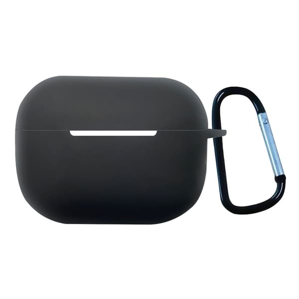 1,3 mm AirPods Pro 2 silikoneetui med spænde - Sort Black
