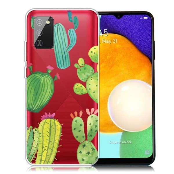Deco Samsung Galaxy A03s deksel - Kaktus Green