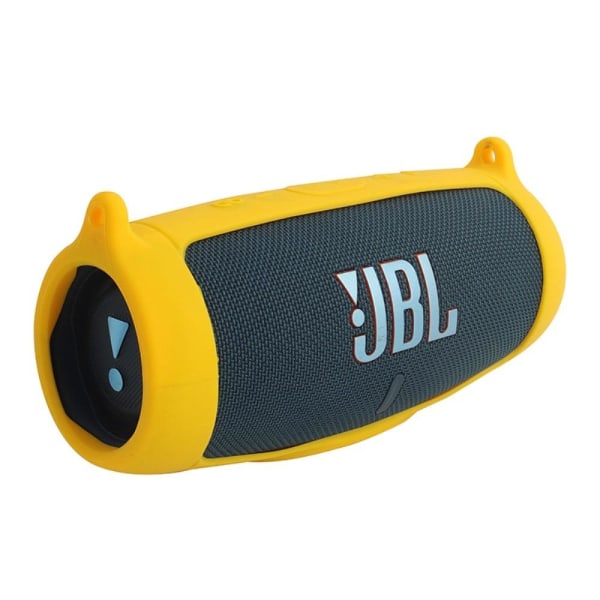 JBL Charge 5 silicone case + shoulder strap - Yellow Gul