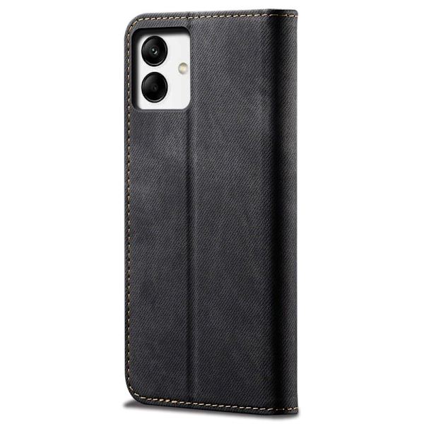 Jeans Samsung Galaxy A04 Läppäkotelo - Musta Black