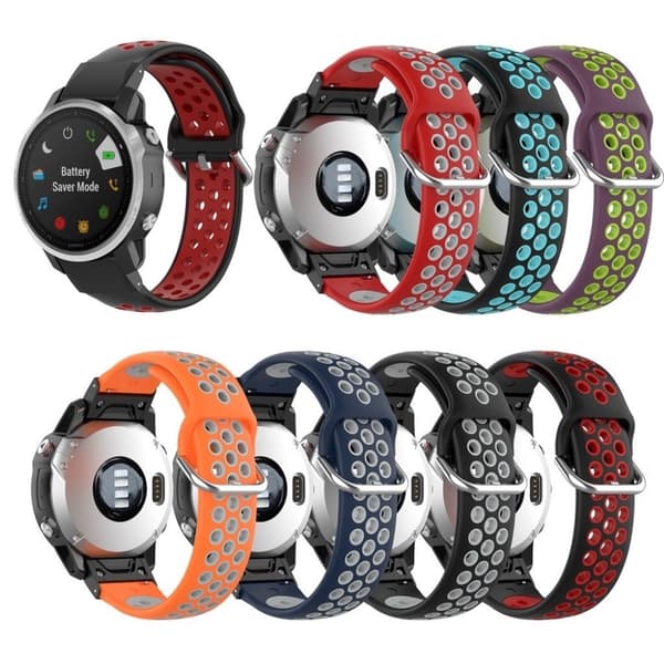 Kellonauha Garmin kellon kaksivärinen kellonauha - Musta / Harmaa Black