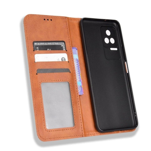 Bofink Vintage läder Xiaomi Redmi K50 / Xiaomi Redmi K50 Pro fodral - Brun Brun