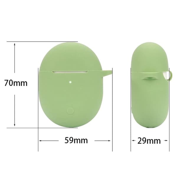 Xiaomi Redmi Buds 4 silikoneetui med spænde - Rød Red