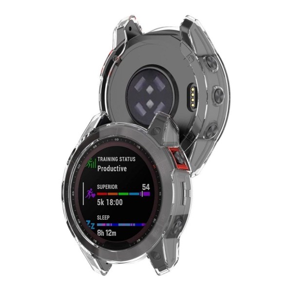 Garmin Fenix 7 / 7 Solar / 7 Sapphire Solar gennemsigtigt cover - Transparent Transparent