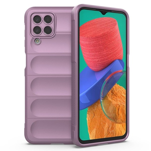 Mjukt greppformat Samsung Galaxy M33 5G skal - Lila Lila