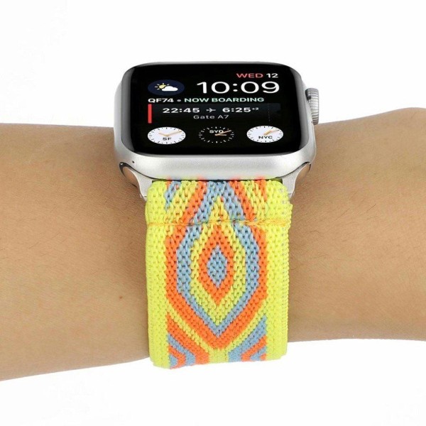 Apple Watch Series 6 / 5 40mm joustava kellonauha - Keltainen Heimotimantti Yellow