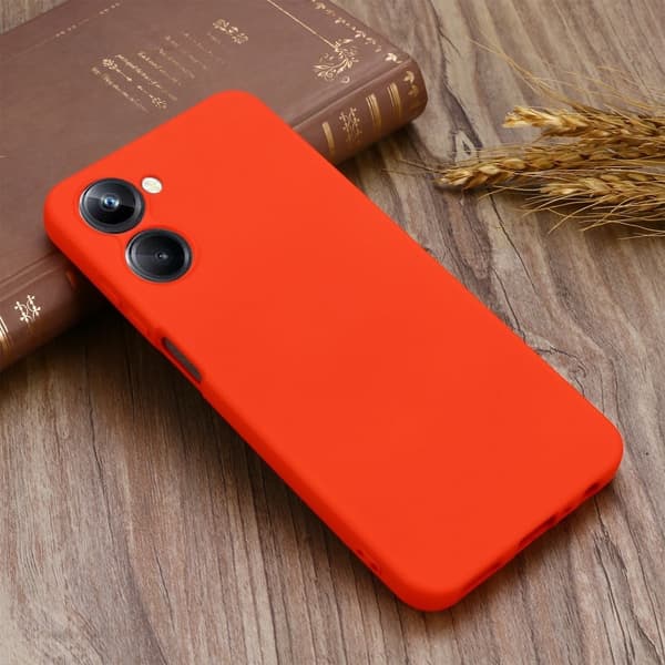Matte Liquid Realme 10 4G silikone cover - Rød Red