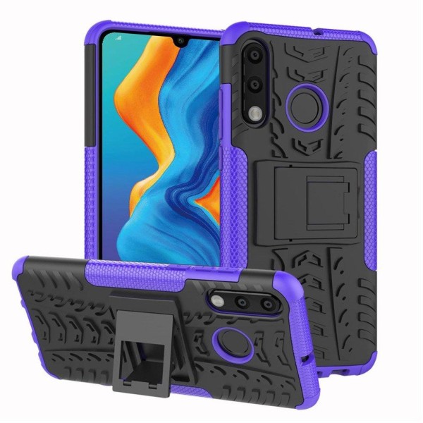 Huawei P30 Lite cool dæk hybrid etui - Lilla Purple