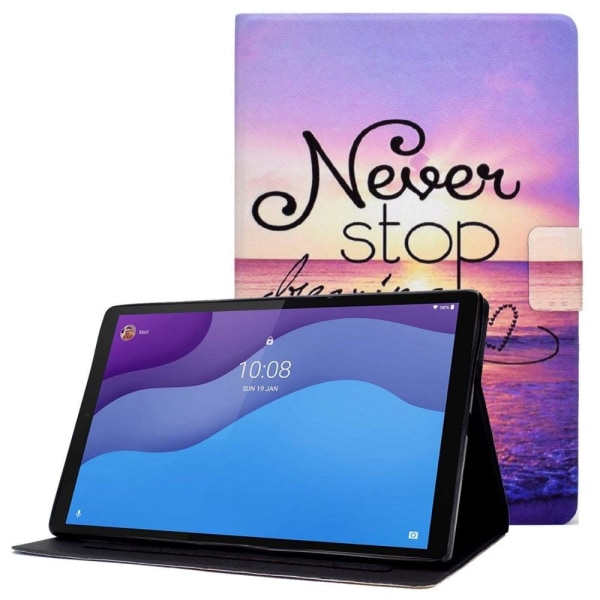 Lenovo Tab M10 (Gen 3) cool pattern leather case - Never Stop Dr Lila