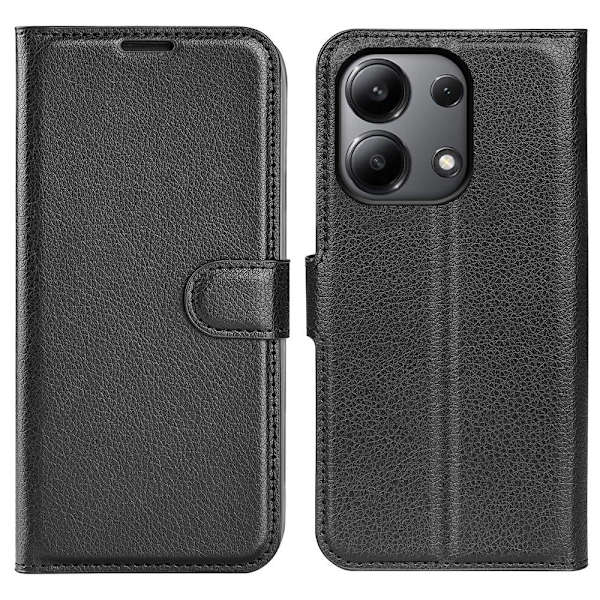 Klassisk Xiaomi Redmi Note 13 flip etui - Sort Black