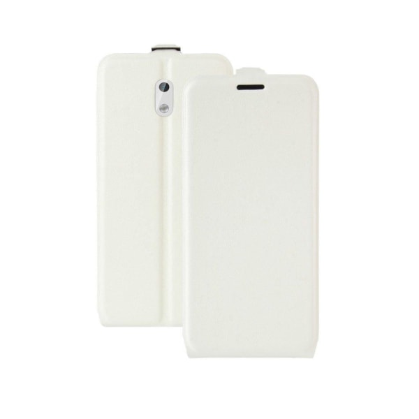 Nokia 3 Læder cover med vertikal flip - Hvid White b36a | Imitationsläder | Fyndiq
