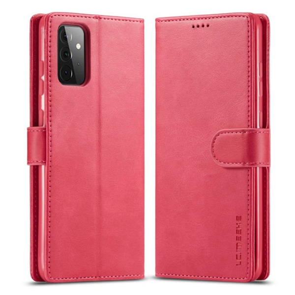 LC.IMEEKE Samsung Galaxy A72 5G flip case - Punainen Red
