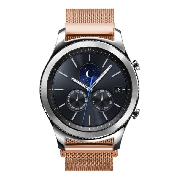 Samsung Gear S3 Frontier / S3 Classic urlänk metall material - Rosenguld Rosa