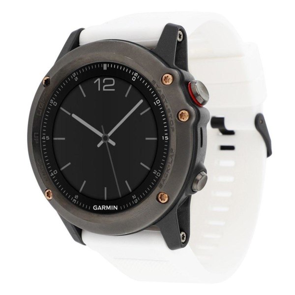 Garmin Fenix 5 22 mm klockarmband i silikon - Vit Vit