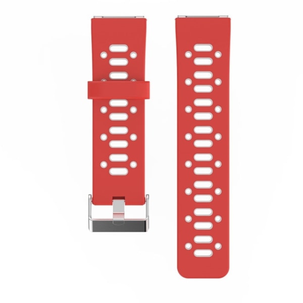 Fitbit Blaze rem med huller - Rød/hvid Red