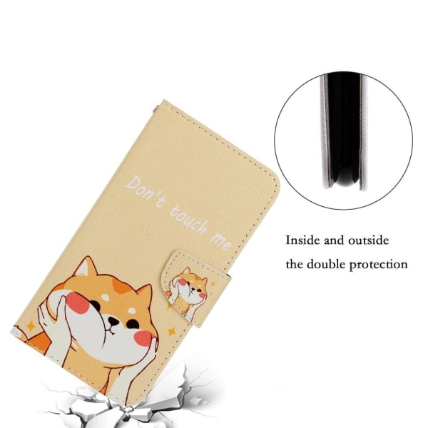 Wonderland Samsung Galaxy S22 flip etui - Shiba-Hund Brown