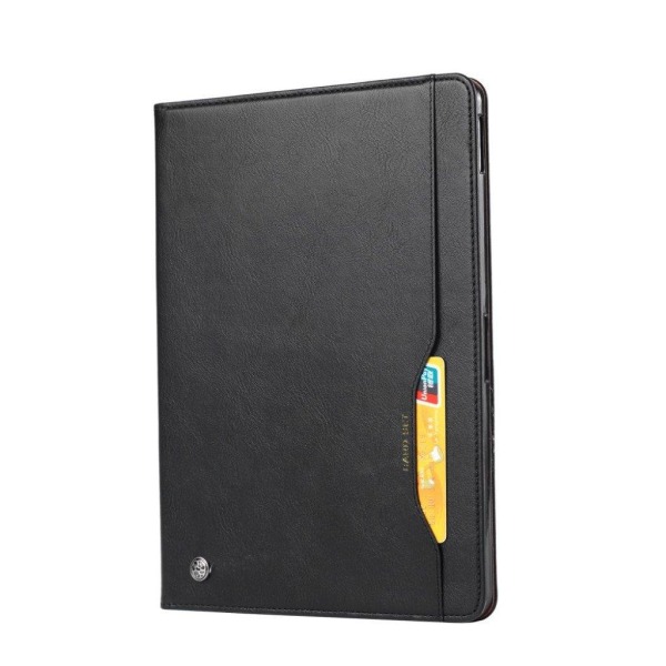 iPad Pro 11 inch (2018) plånboks skyddsfodral av mjukt syntetläd Svart