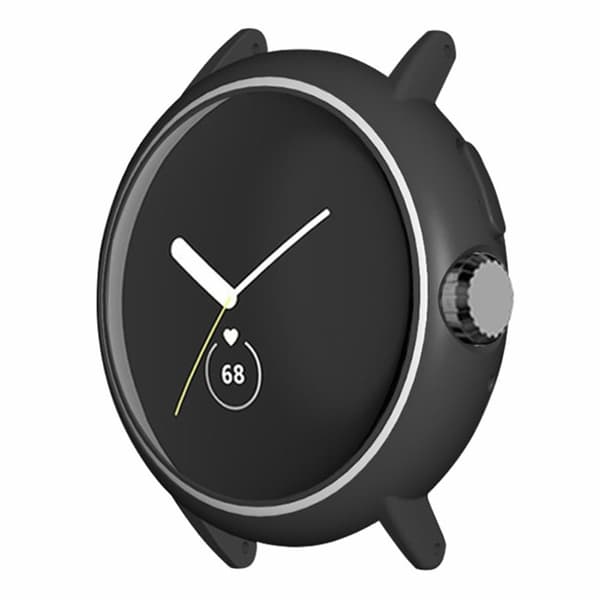 Google Pixel Watch Hard støtfangerramme med kantbeskyttelse med 20 mm adapterkontakt - Hvit White