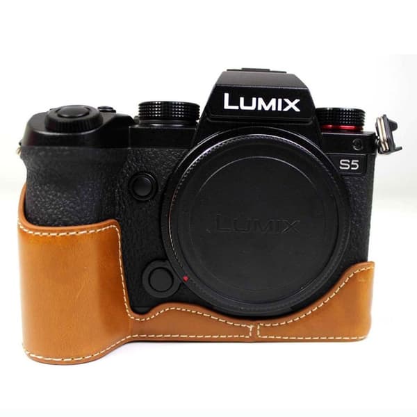 Panasonic Lumix S5 nahkakotelo - Ruskea Brown