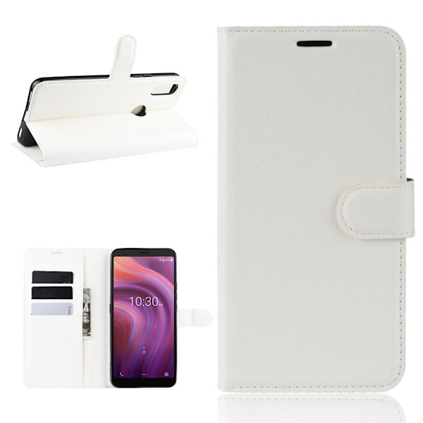 Classic Alcatel 3v (2019) fodral - Vit Vit