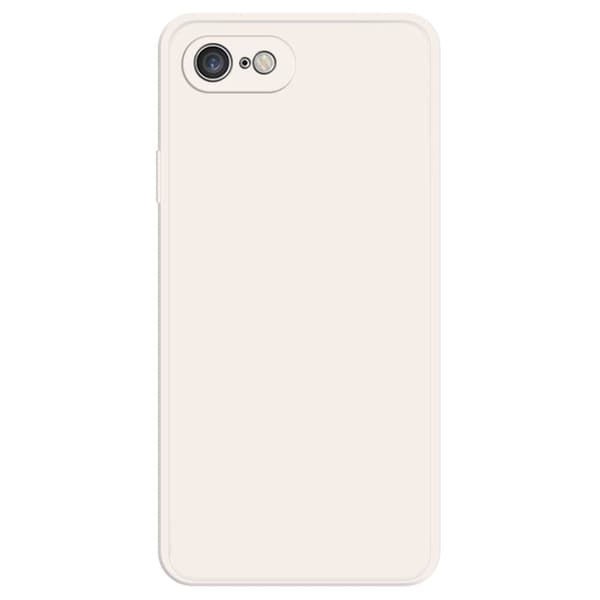 Avfasat gummerat droppskydd för iPhone SE (2022) / SE 2020 / 8 / 7 - Beige Brun
