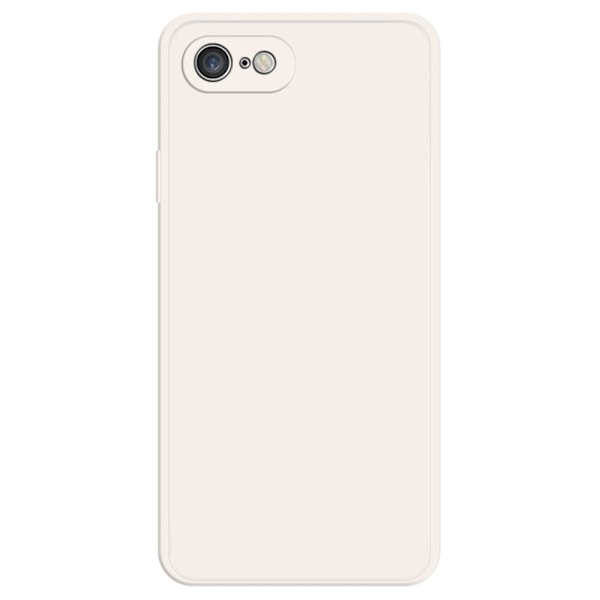 Skråt gummicover mod fald til iPhone SE (2022) / SE 2020 / 8 / 7 - Beige Brown
