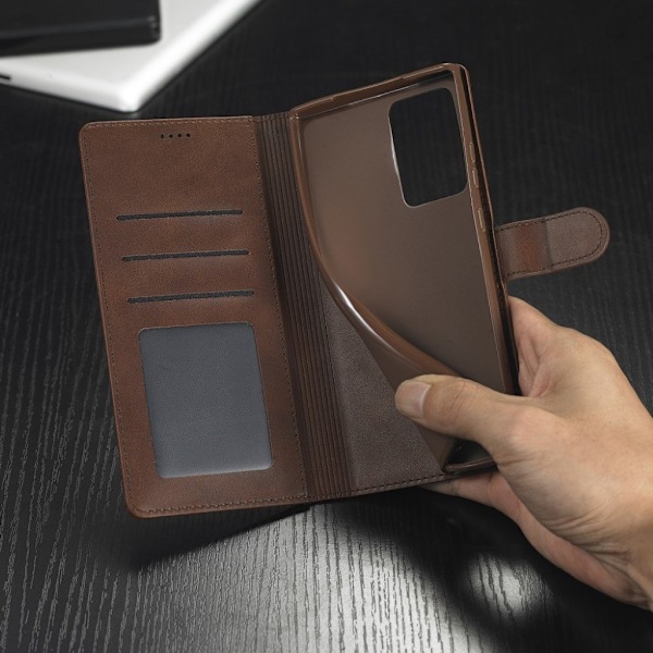 LC.IMEEKE Samsung Galaxy Note 20 Flip kotelot - Kahvi Brown