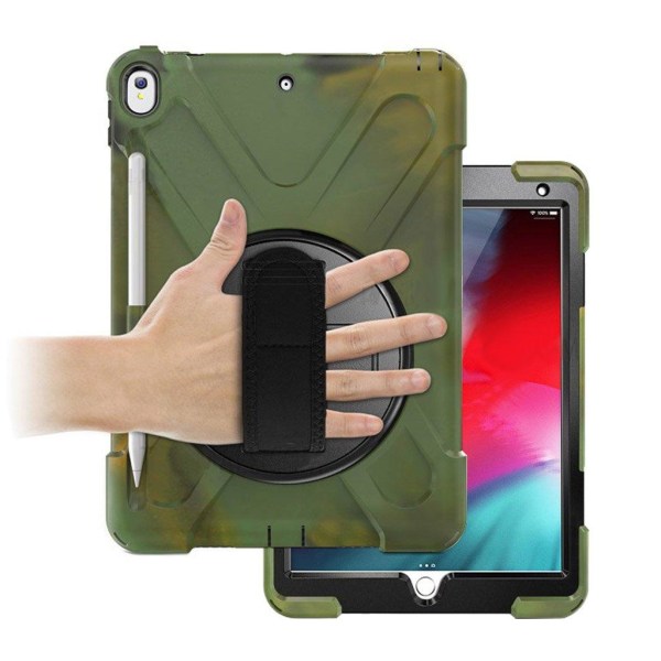 iPad Air (2019) 360 X-shape combo case - Army Green Green