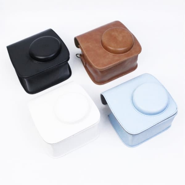 Fujifilm Instax Mini 7 Plus läderfodral med axelrem - Brun Brun