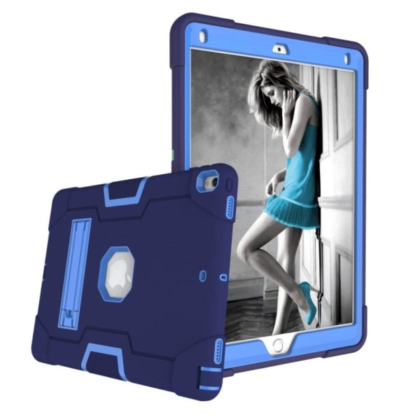 iPad Air (2019) shockproof hybrid case - Dark Blue / Baby Blue Blå