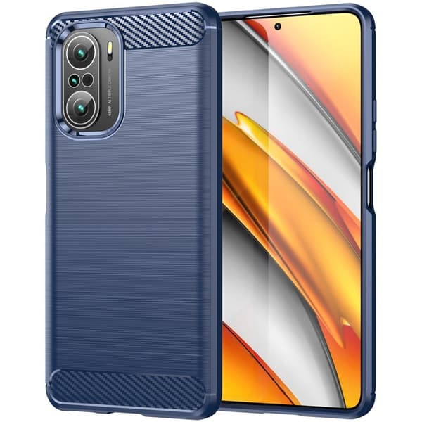 Carbon Flex Etui Xiaomi Mi 11X / 11x Pro / K40 Pro Plus - Blå Blue