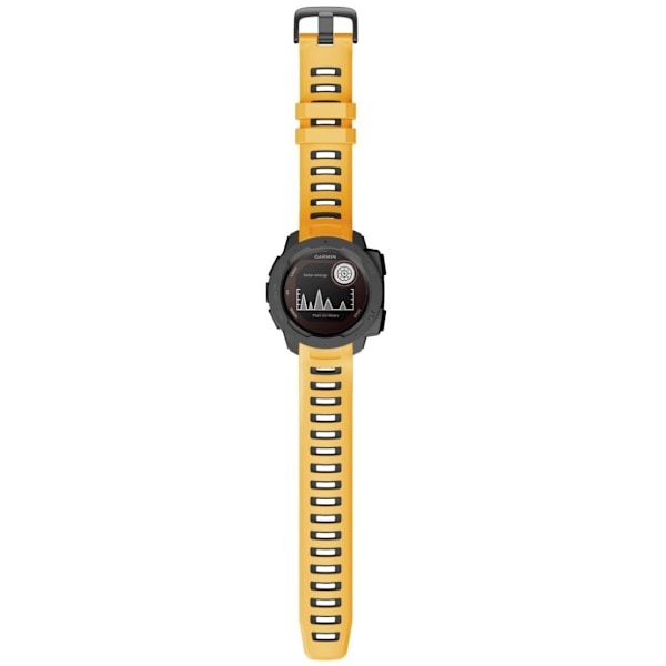 Garmin Instinct Esports /Instinct tofarvet silikone-urrem - Gul / Sort Yellow