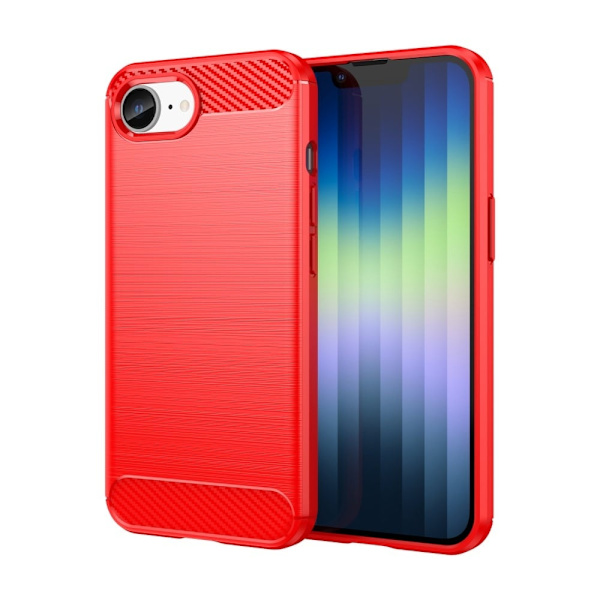 Carbon Flex iPhone 16e cover - Rød Red
