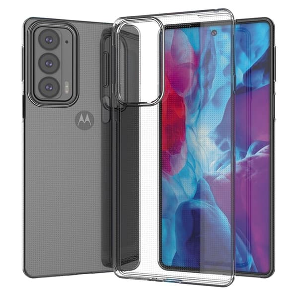 Erittäin ohut läpinäkyvä kotelo Motorola Edge 20 Transparent