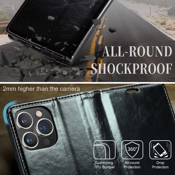 CaseMe iPhone 13 Pro Max Smooth Suojakotelo - Musta Black