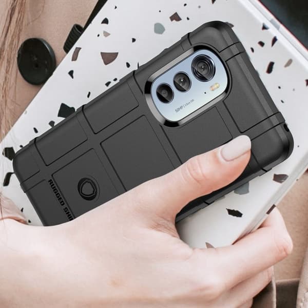 Rugged Shield Suojakotelo Motorola Moto Edge 2022 - Musta Black