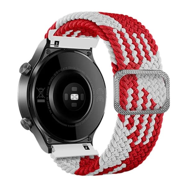 20 mm universal nylonrem - Rød / Hvit Red