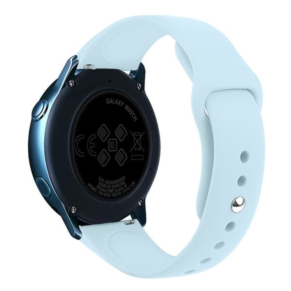Samsung Galaxy Watch Active (20mm) slitstarkt klockarmband - Ljusblå Blå