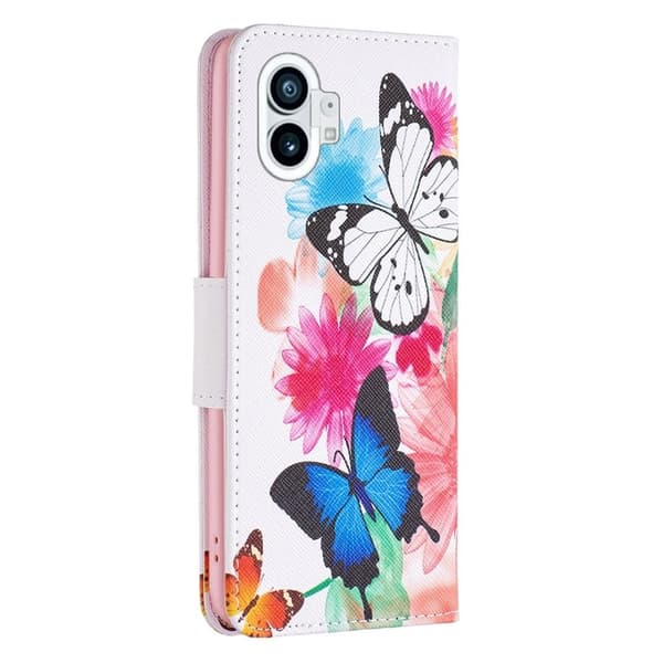 Wonderland Nothing Phone (1) Flippetui - To Sommerfugler Multicolor