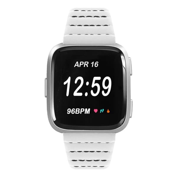 Fitbit Versa / Versa Lite aito nahkakellon ranneke - Valkoinen White