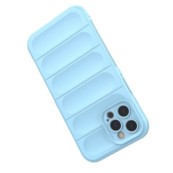Mjukt greppformat iPhone 12 Pro Max skal - Blå Blå