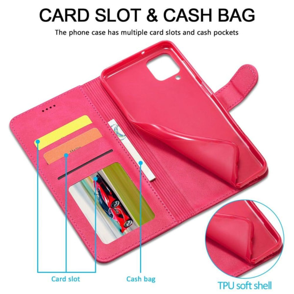 LC.IMEEKE Samsung Galaxy M53 5G flip etui - Rød Red