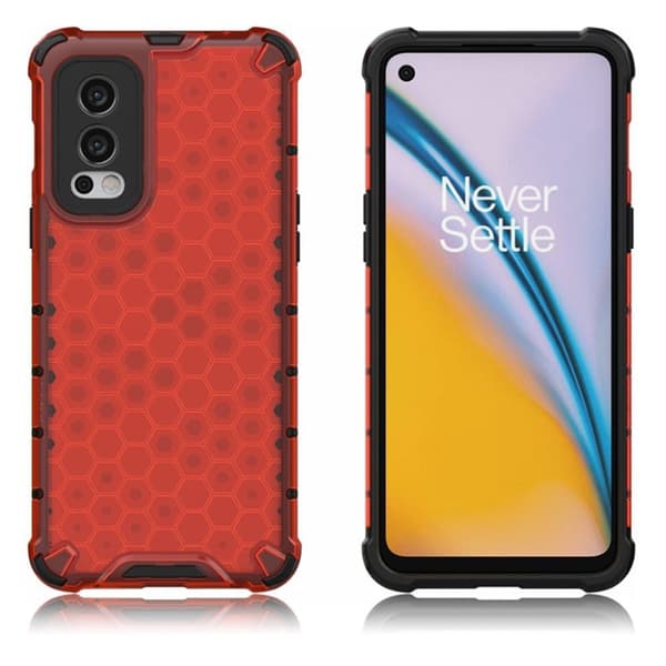 Bofink Honeycomb OnePlus Nord 2 5G Etui - Rød Red