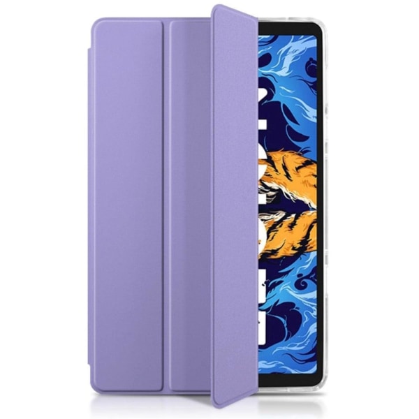 Tri-fold Leather stander etui til Lenovo Legion Y700 - Lilla Purple