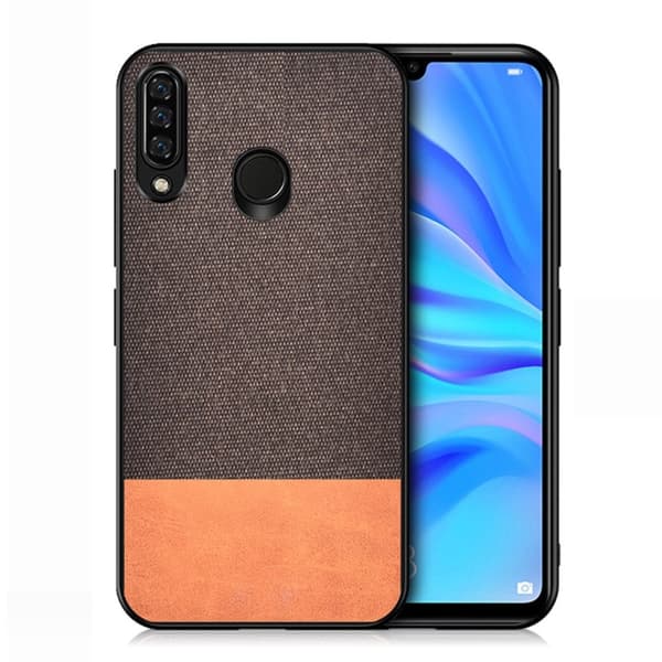 Berlin Honor 10 Lite cover - Klud + PU Stle / Brun Brown