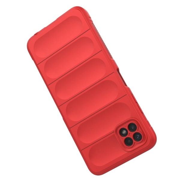 Blødt grebsformet cover til Samsung Galaxy A22 5G - Rød Red