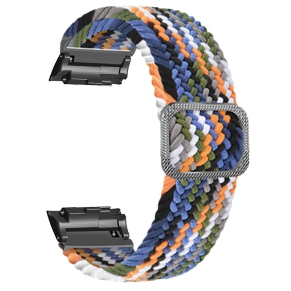 Huawei Watch D Elastisk flettet nylon-urrem Justerbar håndledsrem - Jeans Farve Multicolor