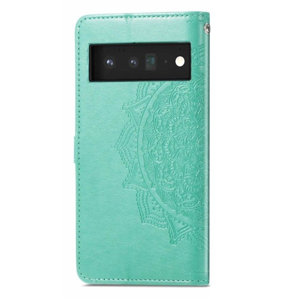 Mandala Google Pixel 6 Pro Flip Etui - Grøn Green